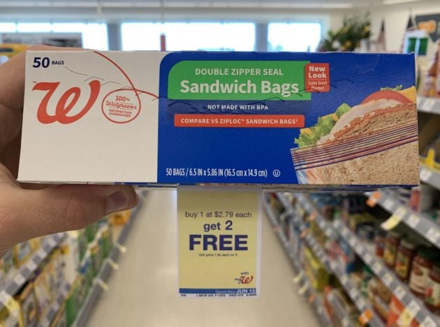 Walgreens sandwich bags